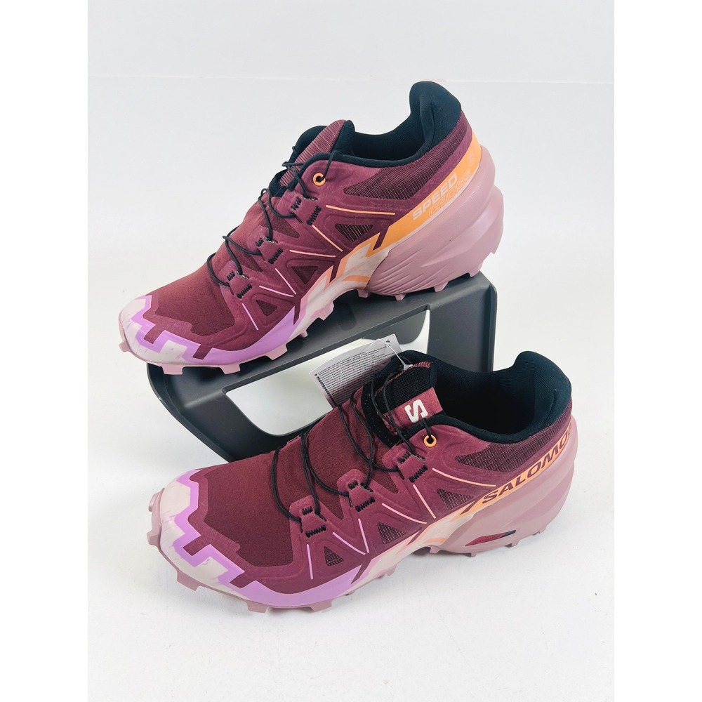 Salomon Speedcross 6 W Womens Trail Running Shoes Grape Papaya Mauve L47581800